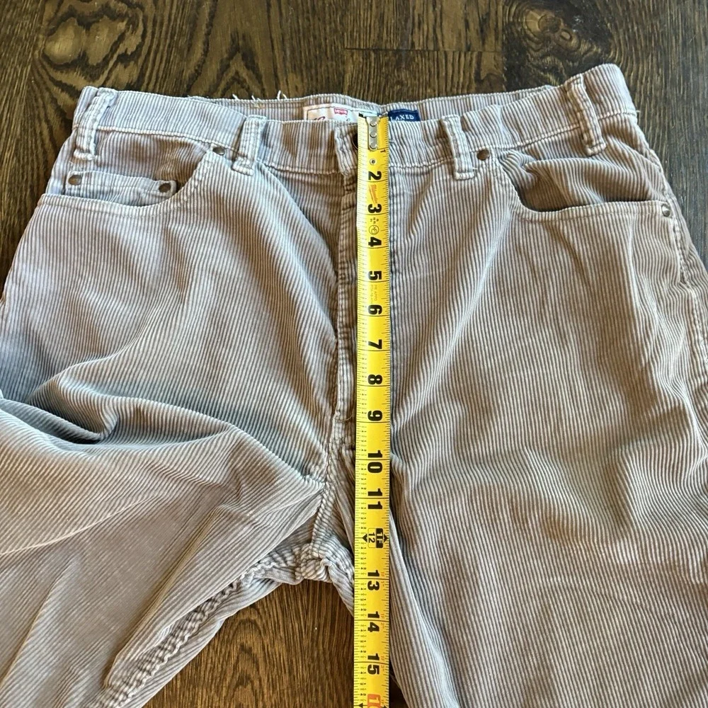 Vtg 90s Levis 540 Orange Tab Corduroy Pants Mens 36x32 Relaxed Fit Beige USA